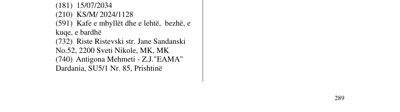 Zëri i markës QUATRO në buletin