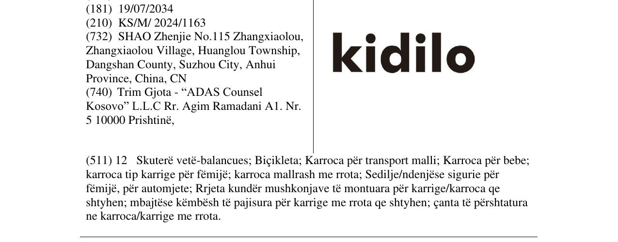 Zëri i markës kidilo në buletin