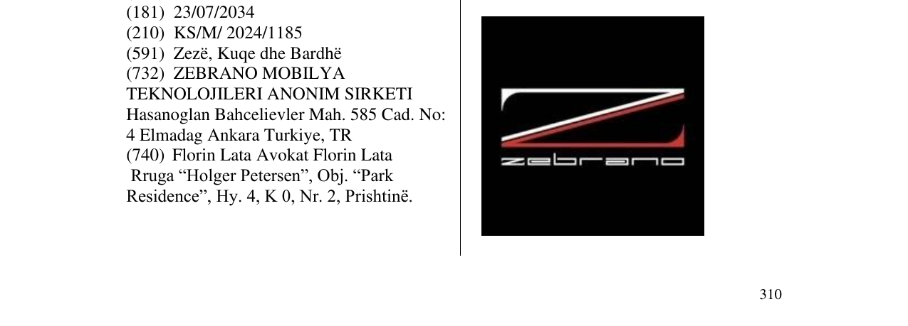 Zëri i markës zebrano në buletin