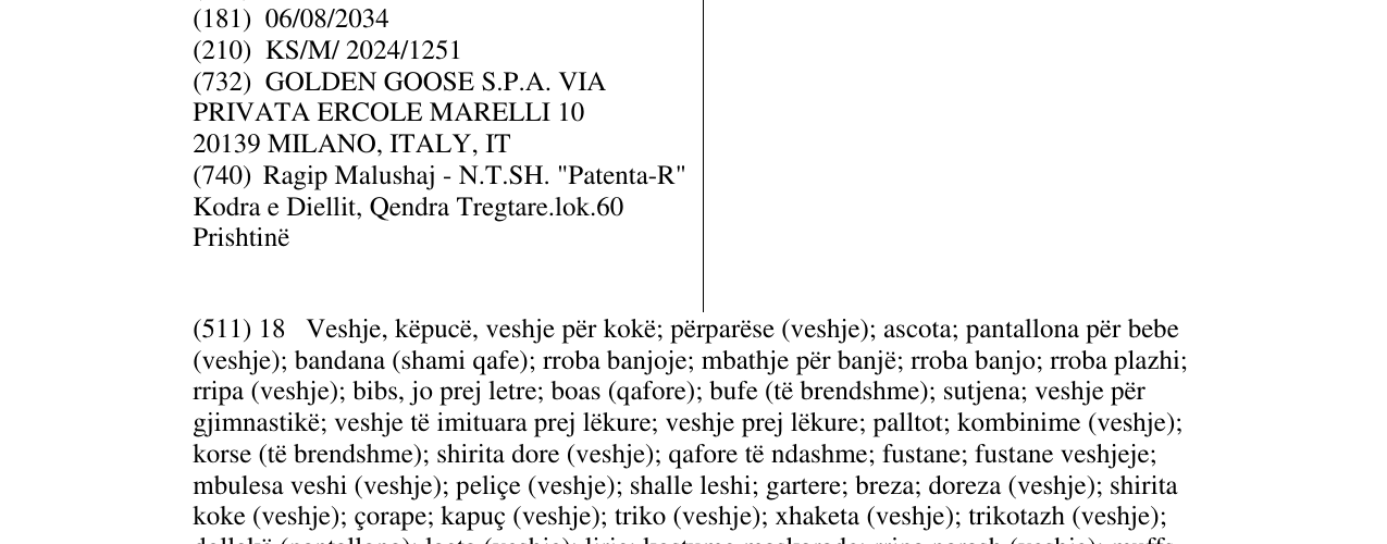 Zëri i markës GGDB në buletin