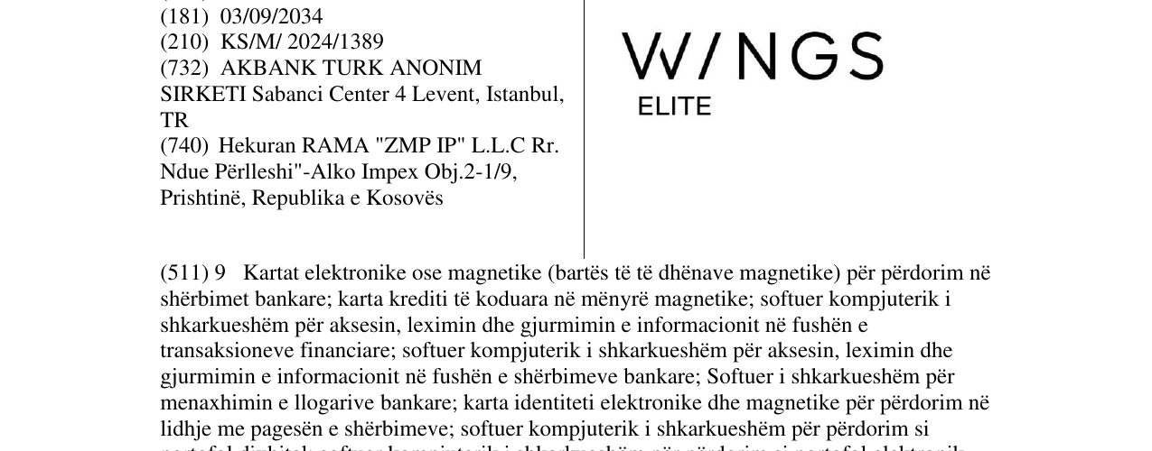 Zëri i markës WINGS ELITE në buletin