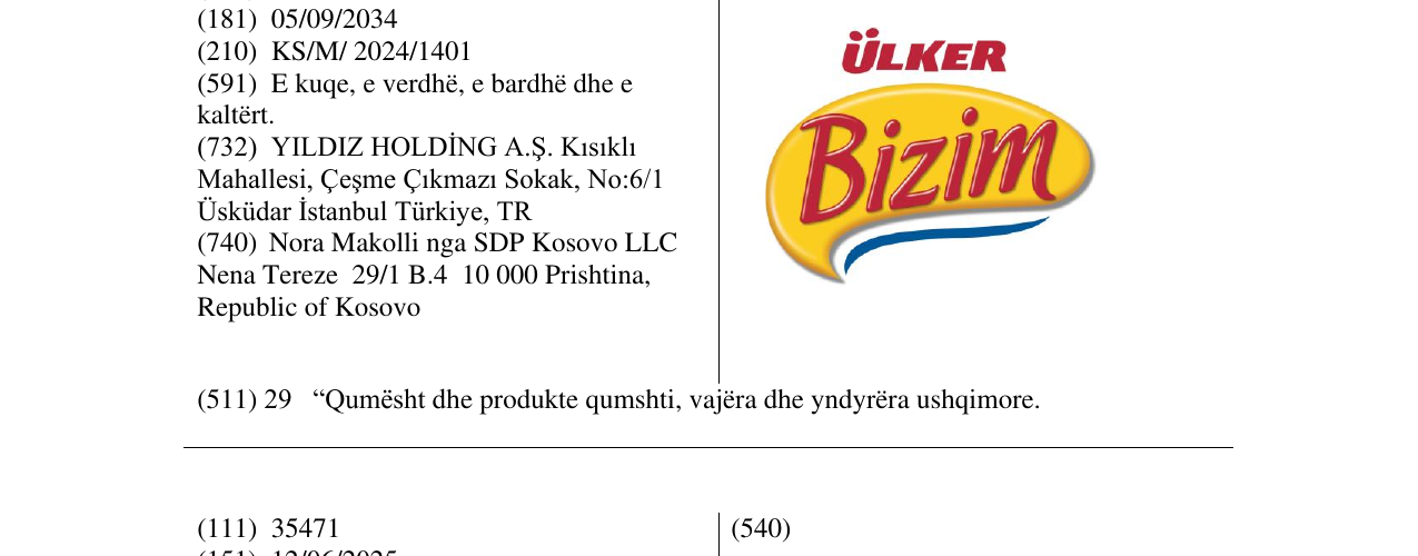 Zëri i markës ULKER Bizim në buletin