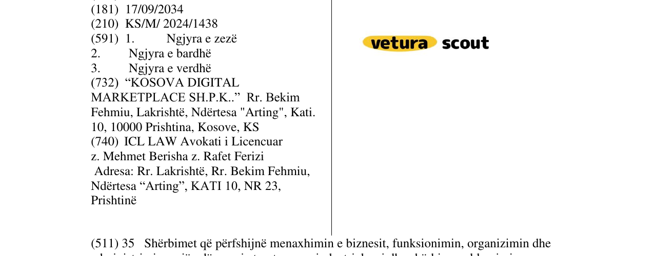 Zëri i markës vetura scout në buletin