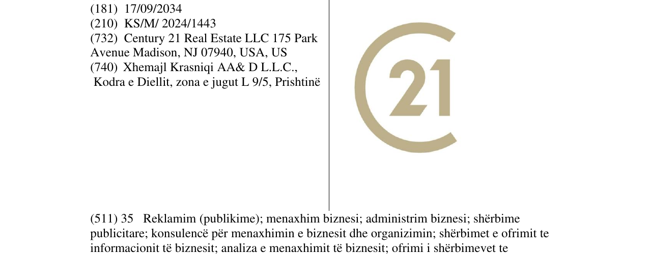 Zëri i markës 21 në buletin
