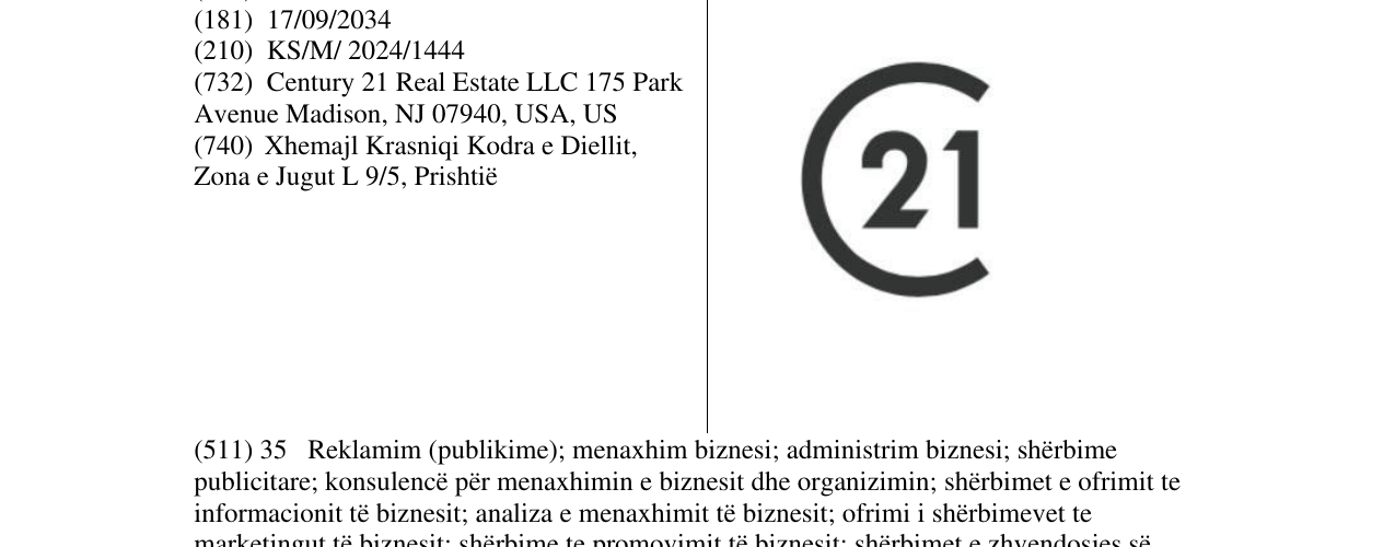 Zëri i markës 21 në buletin