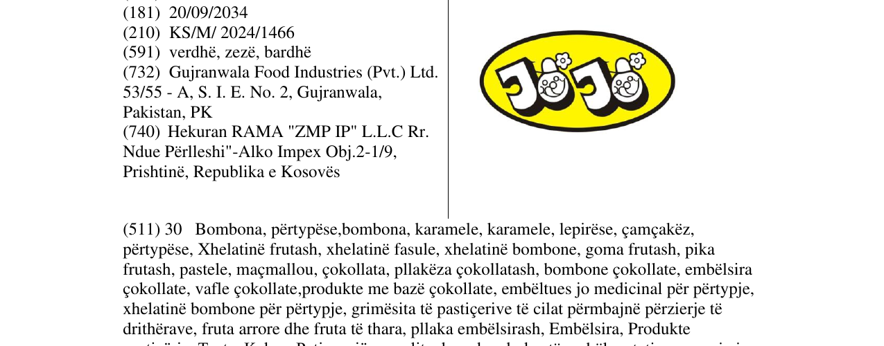 Zëri i markës jojo në buletin