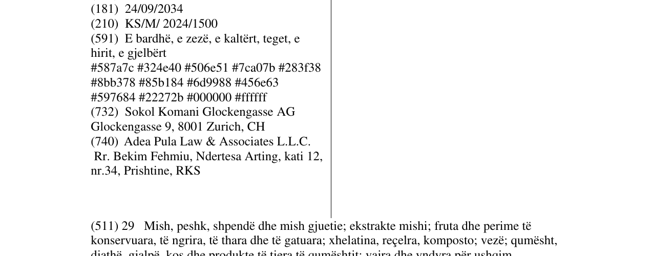 Zëri i markës CHURRASCO & NIKKI CUISINE në buletin