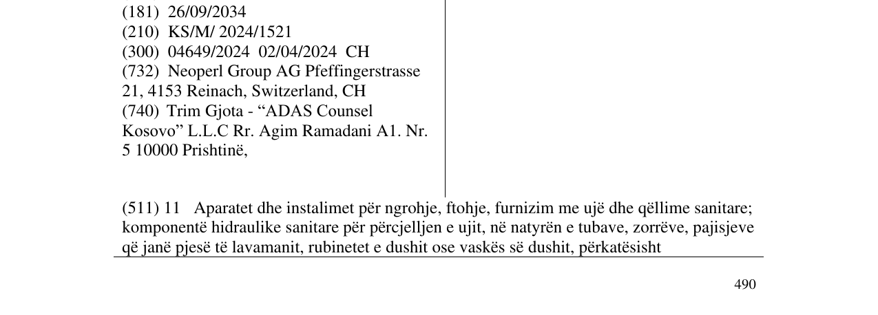 Zëri i markës NEOPERL në buletin