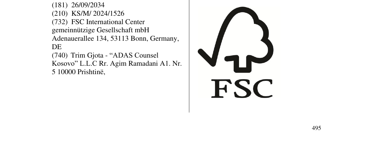 Zëri i markës FSC në buletin