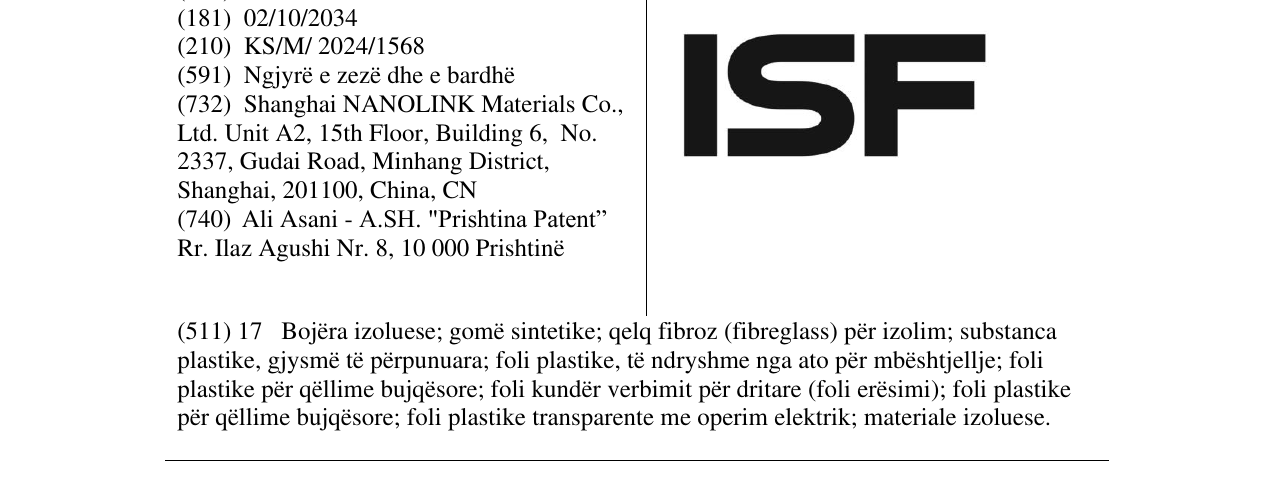 Zëri i markës ISF në buletin