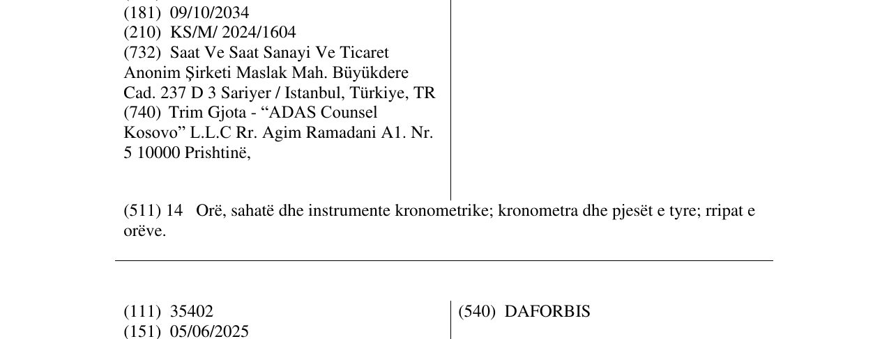 Zëri i markës Welder Moody në buletin