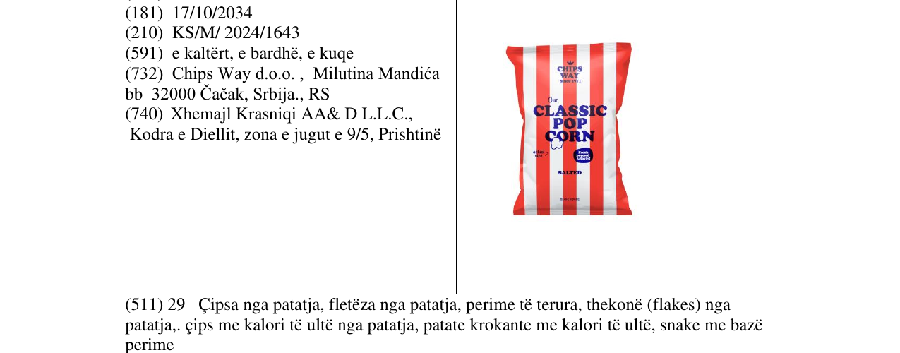 Zëri i markës Markë figurative në buletin