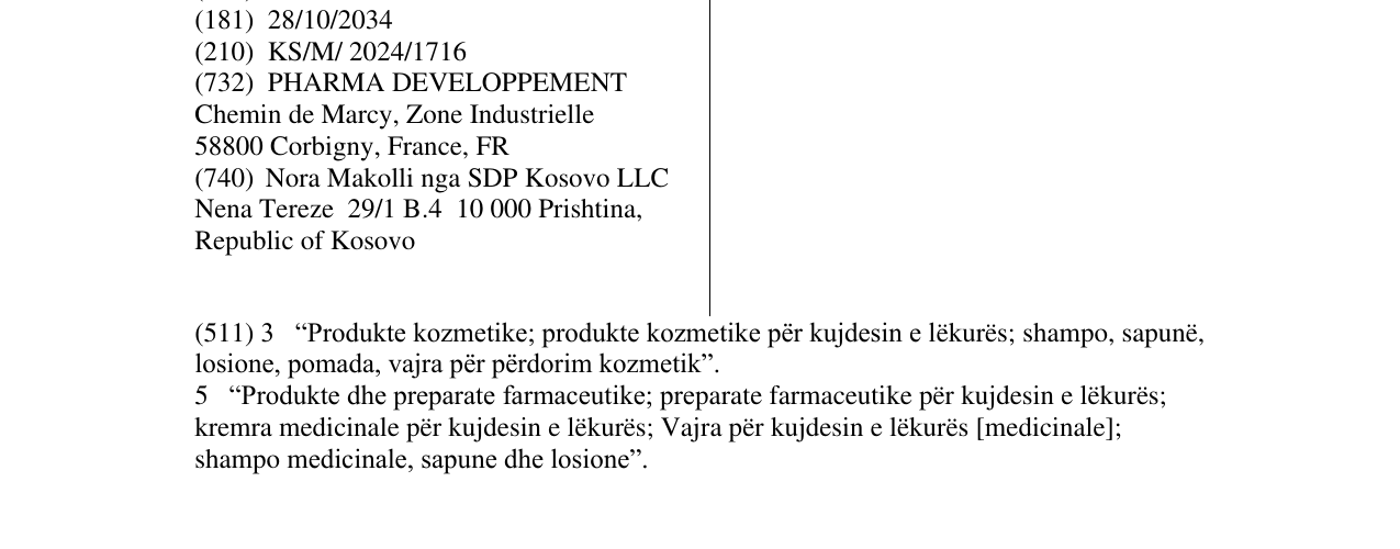 Zëri i markës A313 në buletin