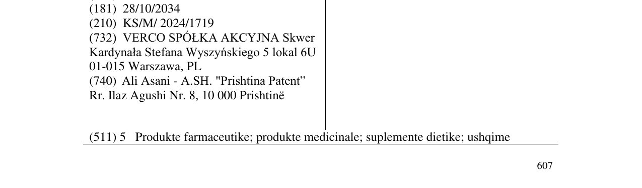 Zëri i markës MACULOFT në buletin