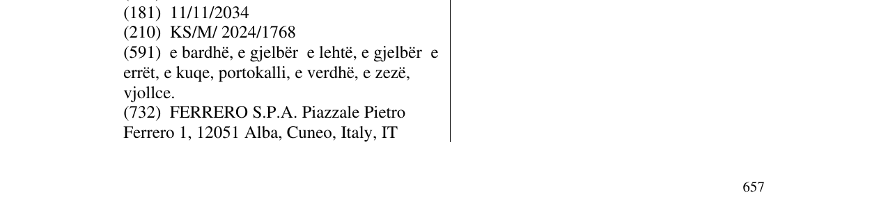Zëri i markës tic tac në buletin