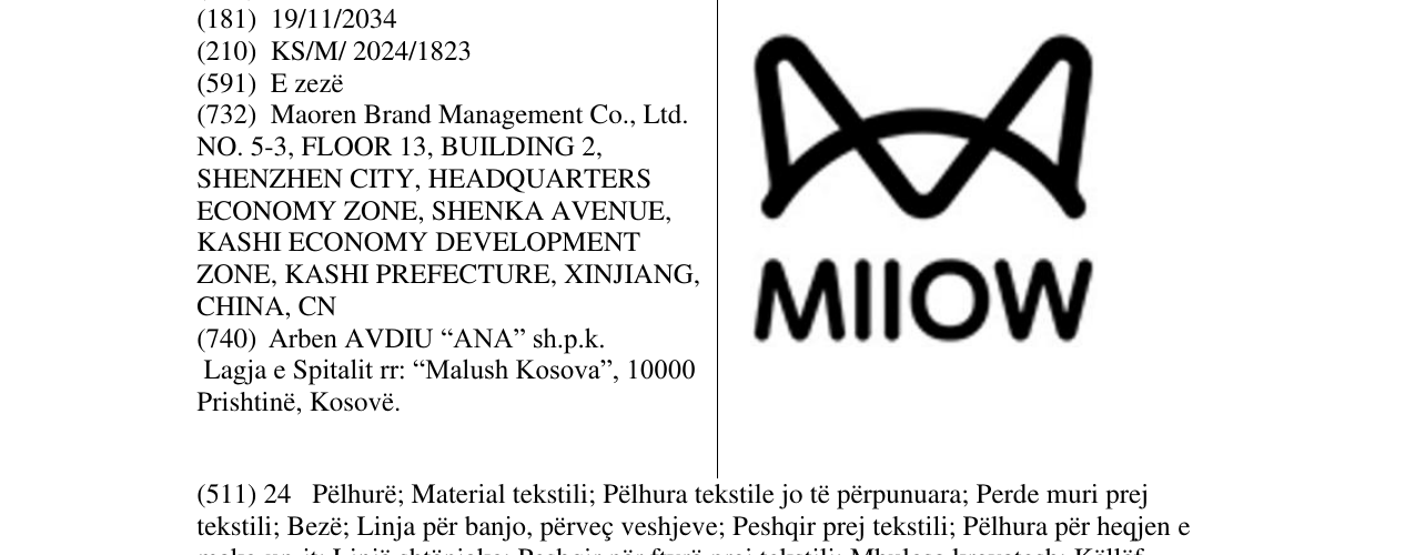 Zëri i markës MILOW në buletin