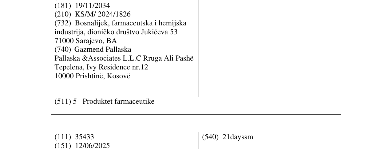 Zëri i markës APIXA në buletin