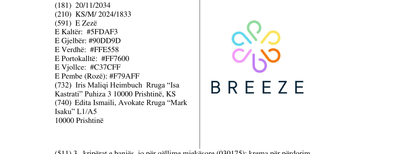 Zëri i markës BREEZE në buletin
