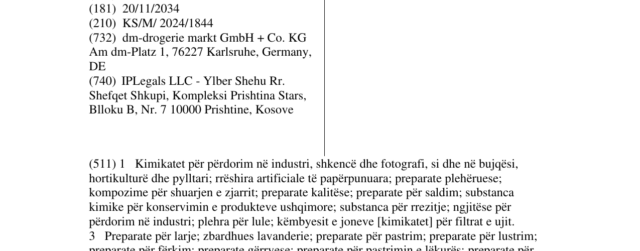 Zëri i markës PROFISSIMO në buletin