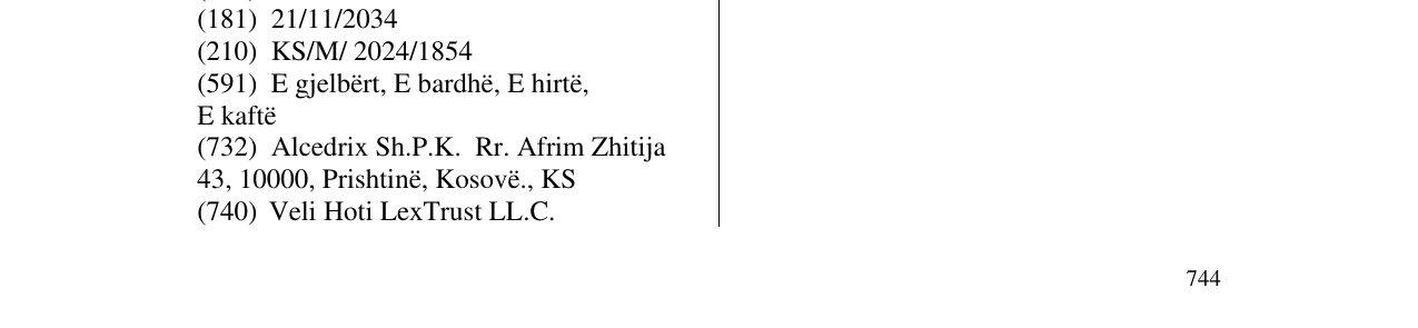 Zëri i markës Markë figurative në buletin