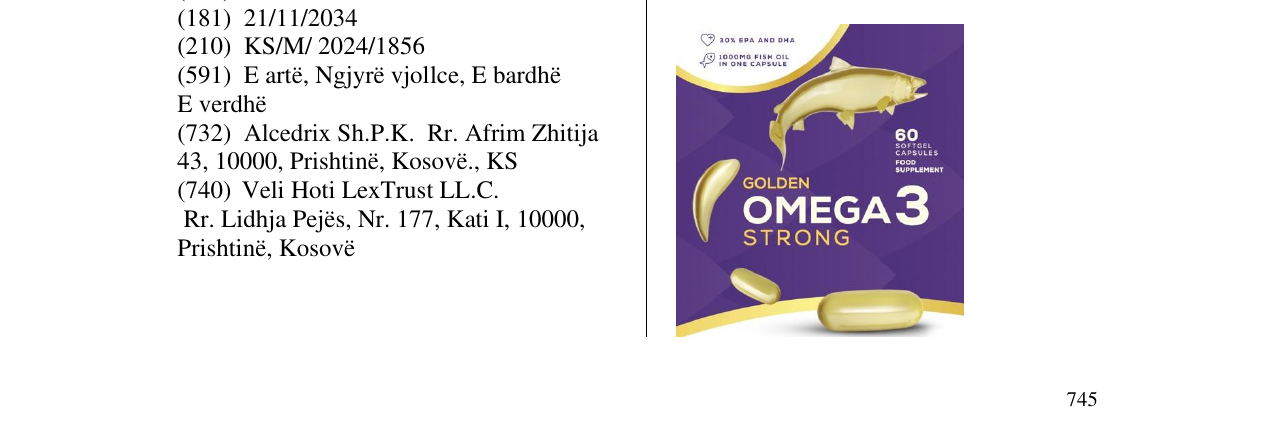 Zëri i markës omega 3 në buletin