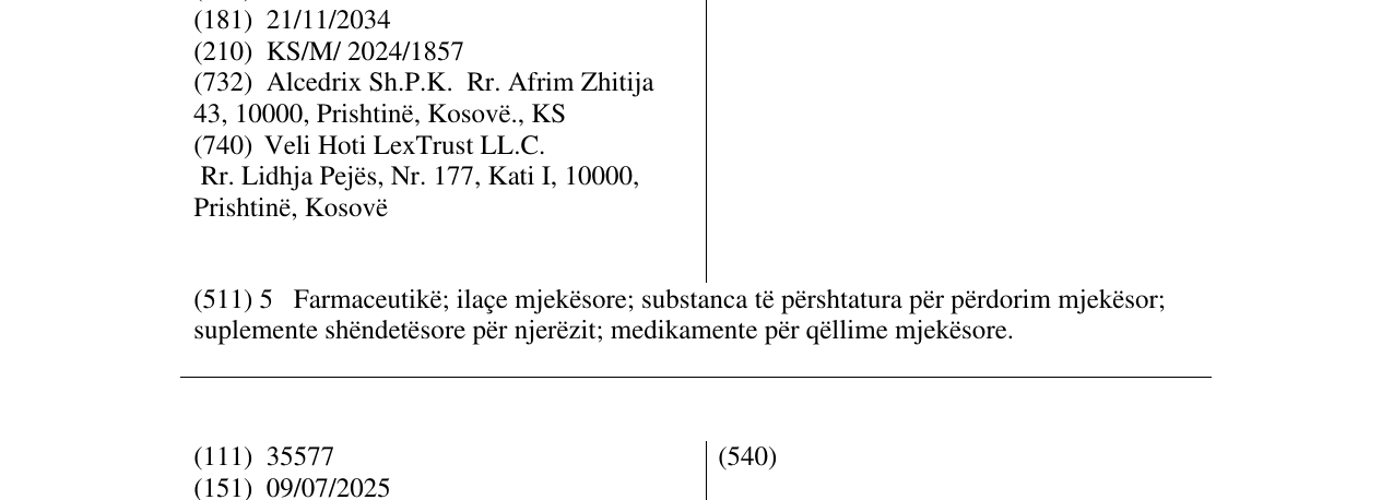 Zëri i markës Golden Omega Strong në buletin