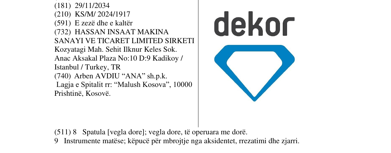 Zëri i markës dekor në buletin
