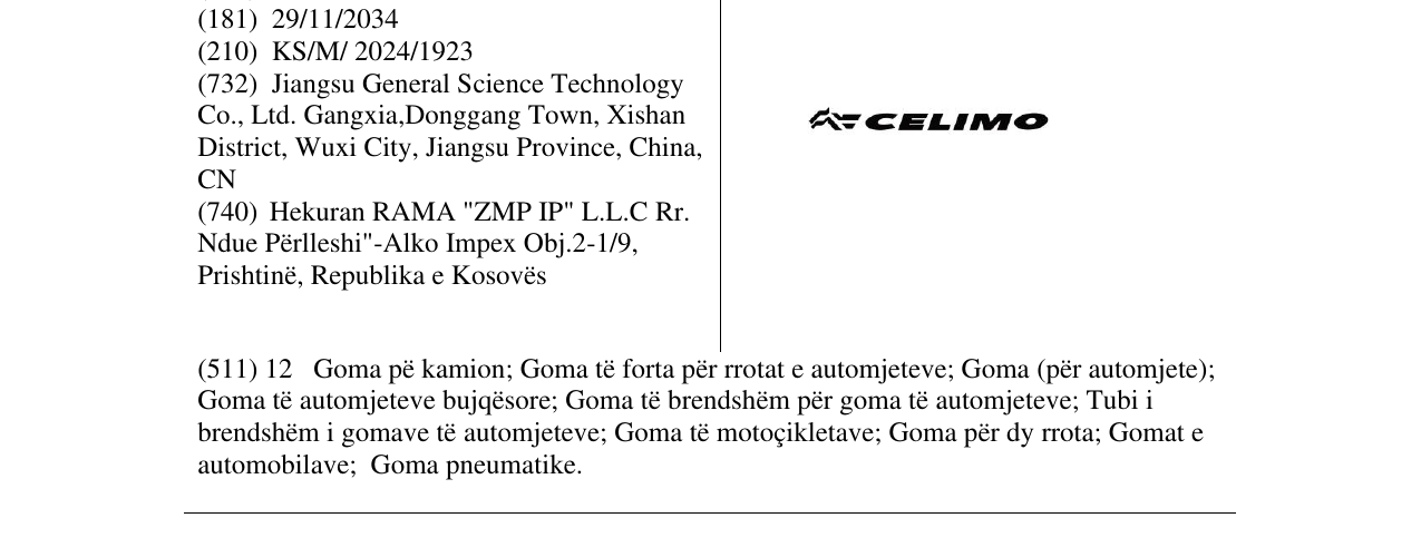 Zëri i markës CELIMO në buletin