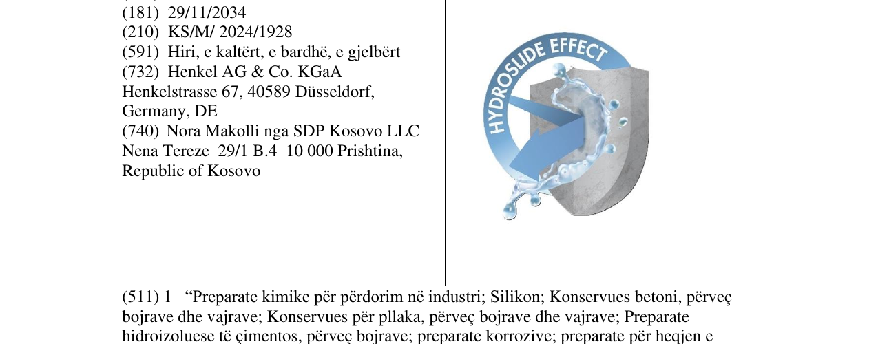 Zëri i markës HYDROSLIDE EFFECT në buletin