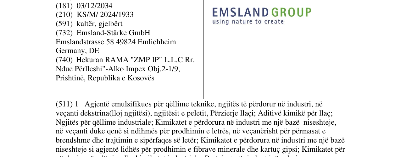 Zëri i markës EMSAL GROUP using nature to create në buletin