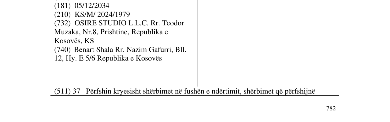Zëri i markës OSIRE në buletin
