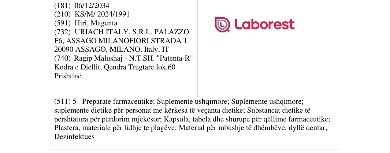 Zëri i markës Laborest në buletin