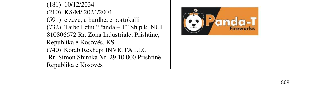 Zëri i markës Panda-T në buletin