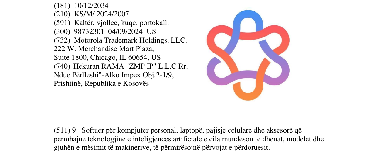 Zëri i markës MOTOROLA në buletin