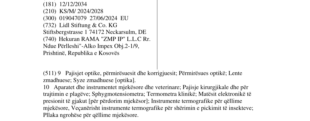 Zëri i markës SENSIPLAST në buletin