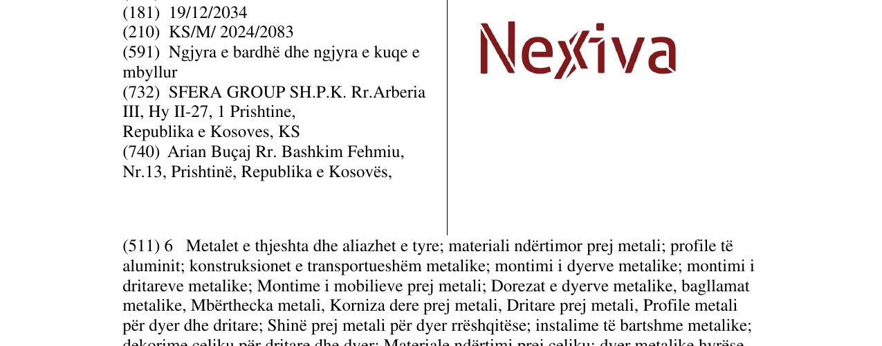 Zëri i markës Nexiva në buletin
