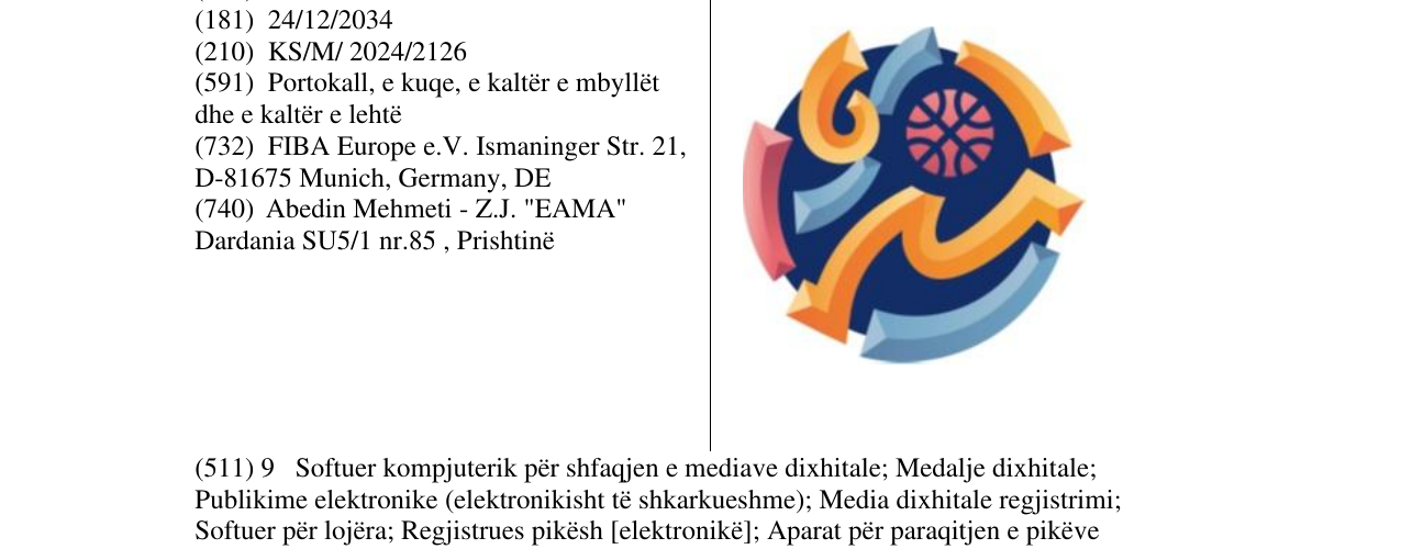 Zëri i markës Fiba Europe në buletin
