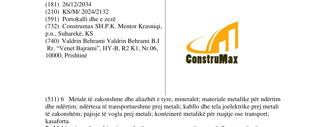 Zëri i markës ConstruMax në buletin