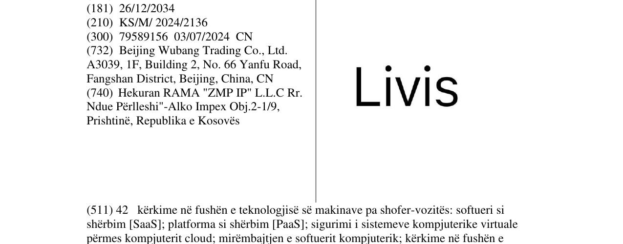 Zëri i markës Livis në buletin