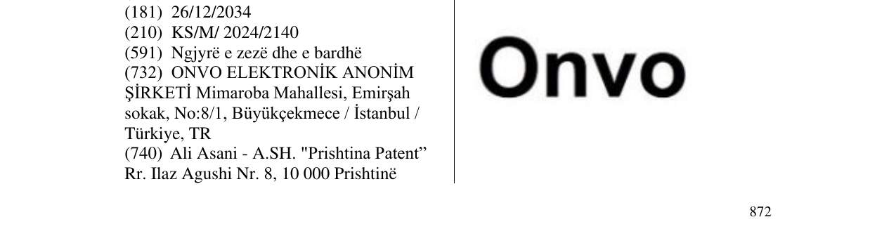 Zëri i markës Onvo në buletin