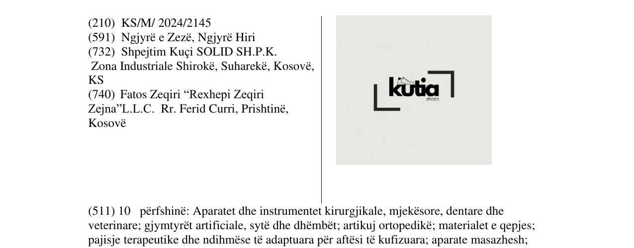 Zëri i markës kutia në buletin