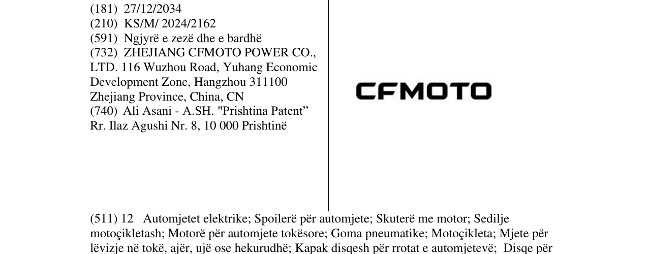 Zëri i markës CFMOTO në buletin