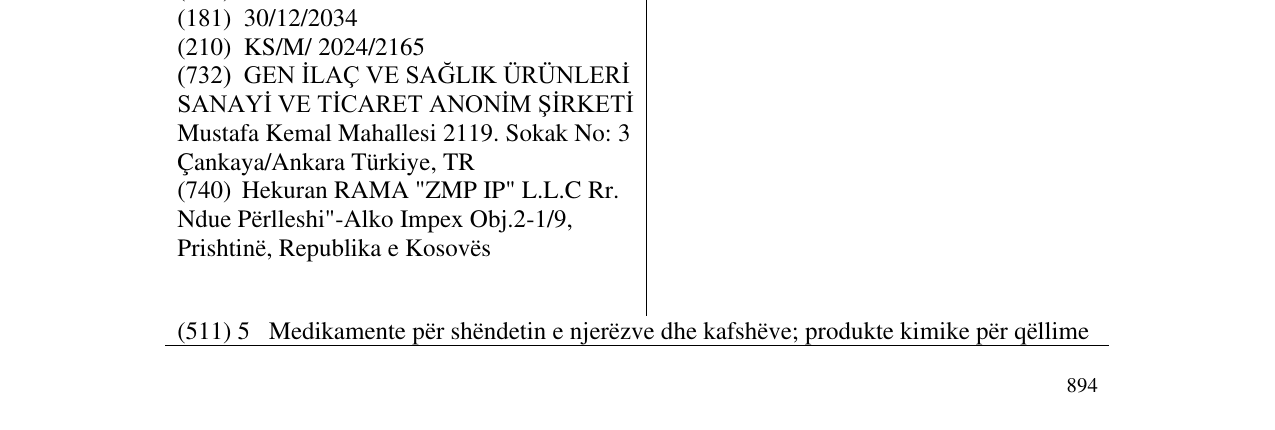 Zëri i markës Gadnetic në buletin