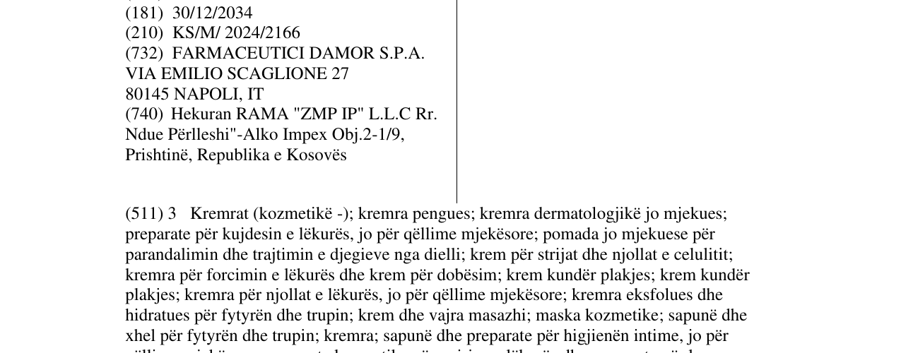 Zëri i markës FITOSTIMOLINE në buletin