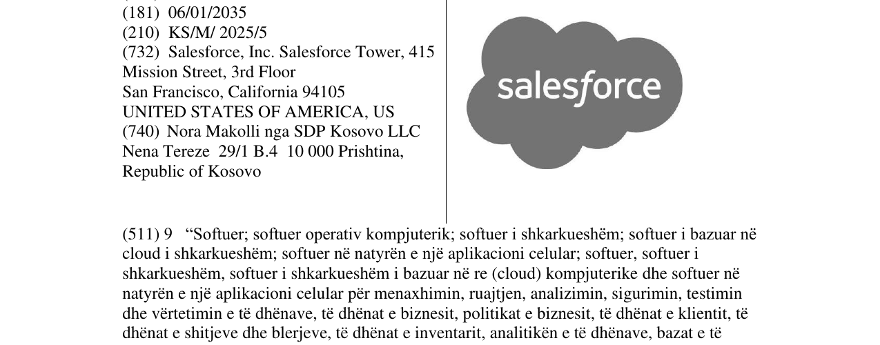 Zëri i markës salesforce në buletin