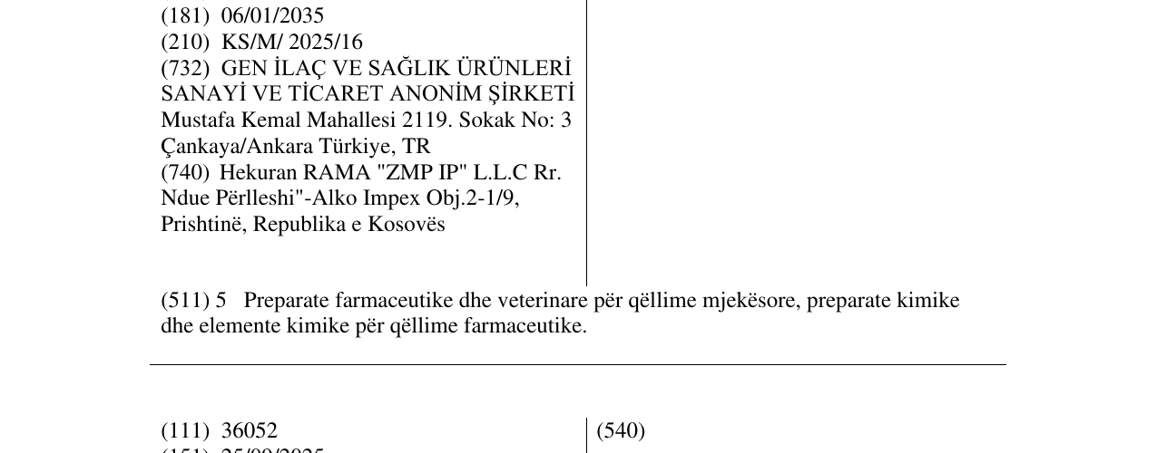 Zëri i markës intrafen në buletin