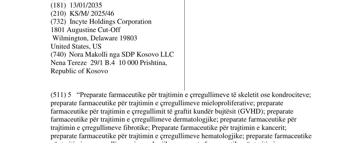 Zëri i markës QPARIKO në buletin