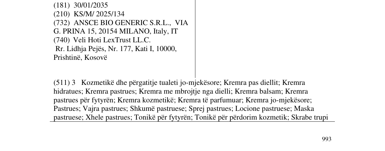 Zëri i markës BIOAKE’ në buletin