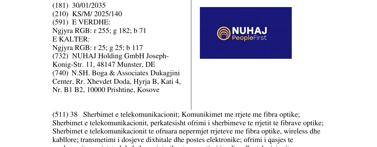 Zëri i markës NUHAJ People First në buletin