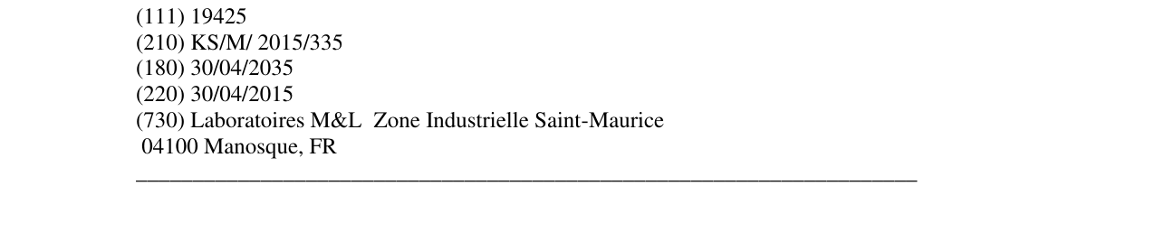 Zëri i markës L'OCCITANE EN PROVENCE në buletin